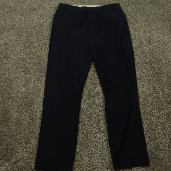 Brooks Brothers pants Mens 34X31 Regent Fit Navy Blue Wool suit pants - Picture 1 of 11